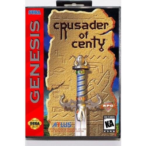Crusader of Centy (aka Soleil) Game Cartridge 16 bit MD Game Card With Retail Box For Sega Mega Drive For Genesis