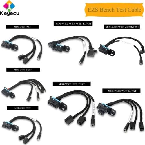 KEYECU for Mercedes All EZS Bench Test Cable for Mercedes Benz W209 W211 W906 W169 W208 W202 W210 W639 Work With VVDI MB Tool