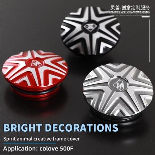 SPIRIT BEAST Retro Motorcycle Decorative Frame Hole Cover Caps Plug Rear Swing Arm Frame Cap Set Protector For Colove 400F 500F