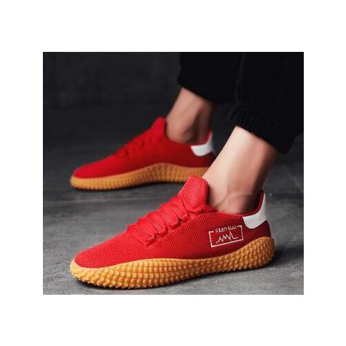 Large Size Summer Non-slip Shoes for Men Sneakers Male Running Shoes Man Sports Shoes Sport Red Athletic Runners Basket GMD-0555