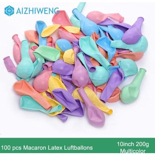 100Pcs 10 inch Macaron Latex Balloons Pastel Candy Balloon Wedding Birthday Party Decoration Baby Shower Decor Air Globos