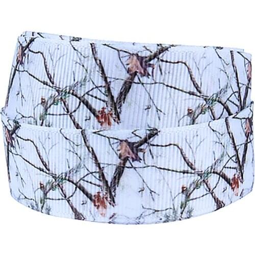FLRA Ribbon Wholesale garment accessories white camo ribbons