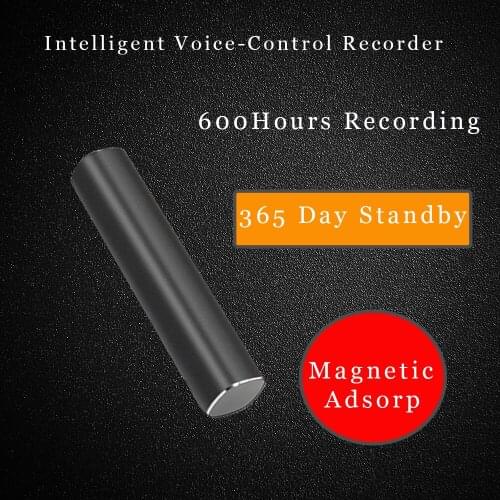 600Hrs Mini Audio Voice Recorder Oculta 8GB-32GB Professional MP3 Player Magnetic Digital Sound Dictaphone Denoise Espia Record