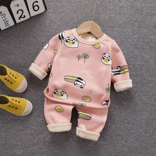 Autumn And Winter Fashion Childrens Home Service Cartoon Pattern Unisex Soft And Comfortable 1-4 Years Old