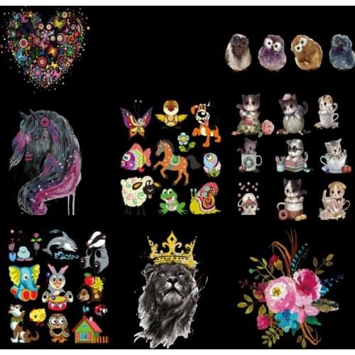 Horse Iron On Patch DIY Heat Transfer Sticker Applique Clothing Fabric T-Shirt