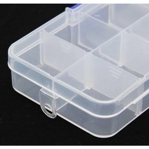 New Perfect 10 Cells Jewelry Empty Storage Case Box Pill Nail Art Tips Gems Drug Box