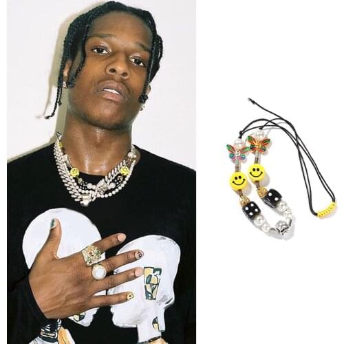New Travis Scott Necklace Smile Man Women Hip Hop Party Jewelry Gift Streetwear