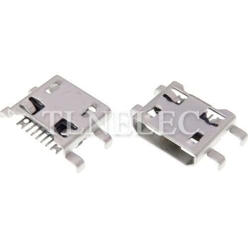 10pcs Mini USB Famale Interface Connector Adaptor 5-pin Flat Edge Plug with Shrapnel 0.72mm Micro USB Receptecle