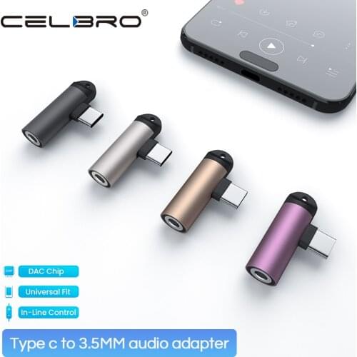 Type C 3.5mm Headphone Jack Adapter Usb C To 3.5 MM Aux Audio Convertor with DAC Chip for Samsung Galaxy S21 S20 Oneplus 8t Nord
