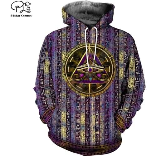 PLstar Cosmos Horus Egyptian Pharaoh Anubis Ancient Egypt NewFashion Unisex 3DPrint Zipper/Hoodies/Sweatshirt/Jacket/MenWomen T5