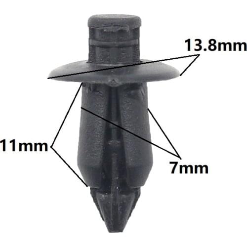 POM Small Expansion Arrows Buckle Fits 7mm Hole Auto Interior Door Fastener Rivet For Suzuki Mitsubishi Toyota