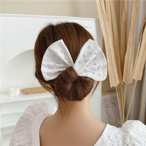 Stylish Deft Bun Women Bowknot Donuts Twist Bun Girls Vintage Hairpin Hairstyle Gifts Elegant Hair Scrunchies Elegant