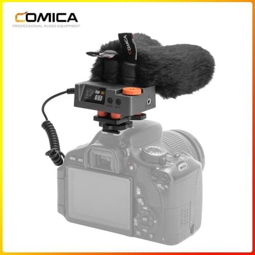 Comica Traxshot Super Cardioid Transformable All-in-One Shotgun Microphone Camera Interview Radio Mic External Recording Phone