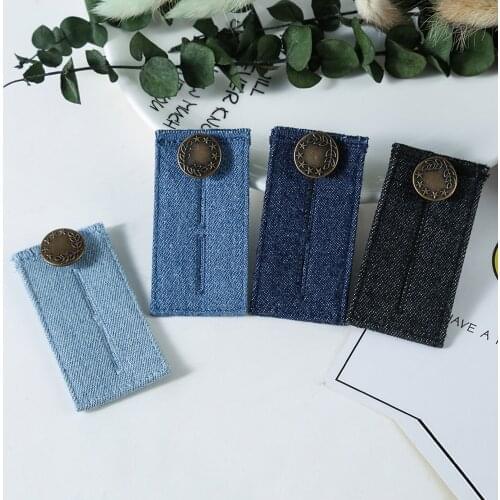 1PC Elastic Extended Buttons Adjustable Trousers Waist Expander Skirt Jeans Pant Waistband Button Extender Belt Extension Buckle