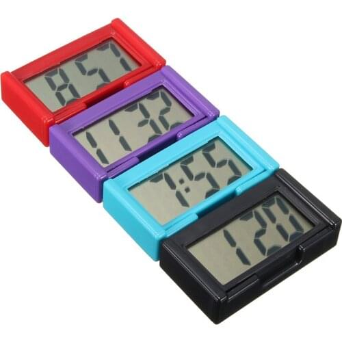 1pcs Mini Car Digital Clock Car Accessories Car Clocks Auto Electronic Clock LCD Watch Clock Suitable For Car Interior Decorate