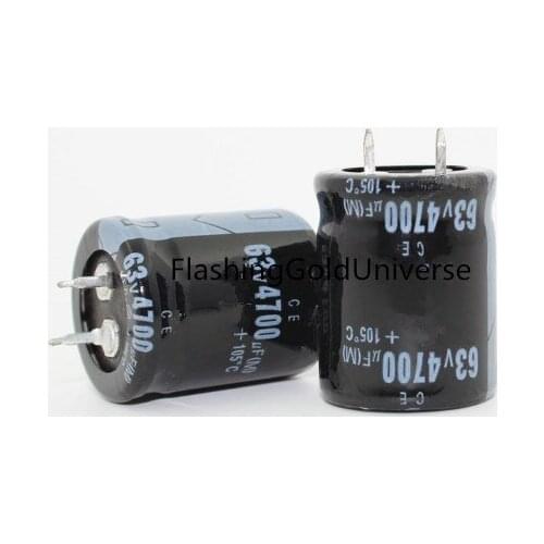 10PCS 63V4700UF 4700UF63V Electrolytic Capacitor volume 25X35mm New and Original best quality
