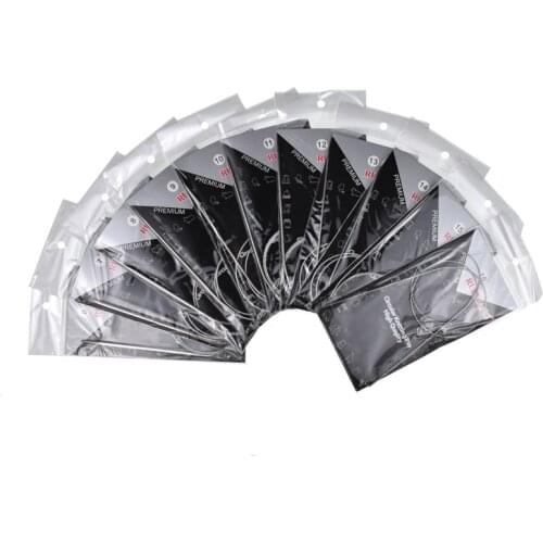 11pcs/set 80cm Mix 1.5-5.0mm Knitting Needles Set Tube Circular Double Point Knitting Needle Hooks DIY Yarn Sweater Weaving Tool