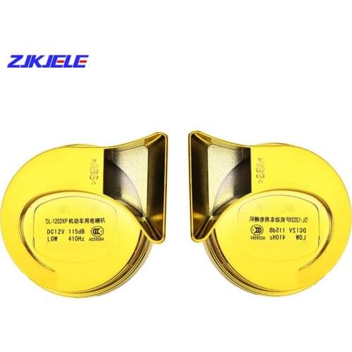 2 pcs 12V Air Horn for Car Snail Electric Air Horn Marine Boat Loud Alarm Kit Boat Motorcycle Dual-tone Car Horn Loud Signal