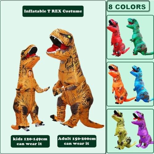 2021 Dinosaur Inflatable Costume Party Cosplay Costumes Fancy Mascot Anime Halloween Costume For Adult Kids Dino Cartoon