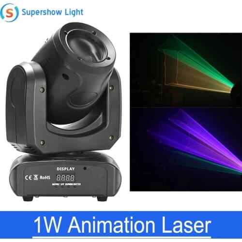 Animation Projector 1W RGB Full Color laser moving light dj equipment