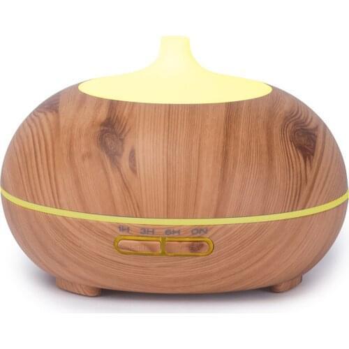 Aromatherapy Essential Oil Diffuser 300ml Wood Grain Ultrasonic Cool Mist Humidifier Air Humidifier For Office Home