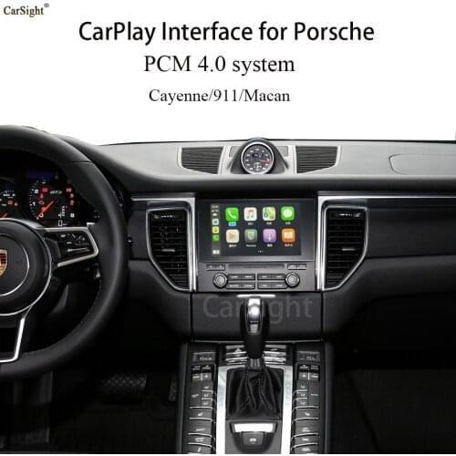 Wireless Apple Phonelink Car Play Integrate for Porsche PCM4.0 OEM System Two CVBS Input Front & Rear Camera