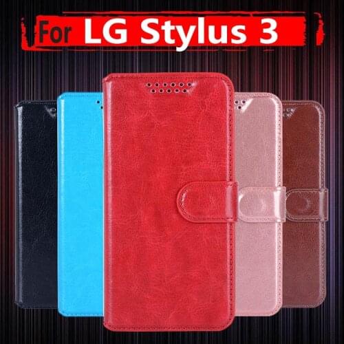 PU Leather Phone Case For LG Stylo 3 Case LG Stylus 3 Plus Business retro Leather Cases for LG Stylo 3 With Stand Card Slot