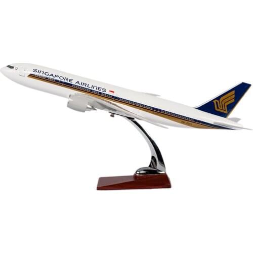 TANG DYNASTY (TM) 47CM Boeing B777 Singapore Airlines Harz Flugzeugmodell Flugzeug Spielzeug Flugzeugmodell