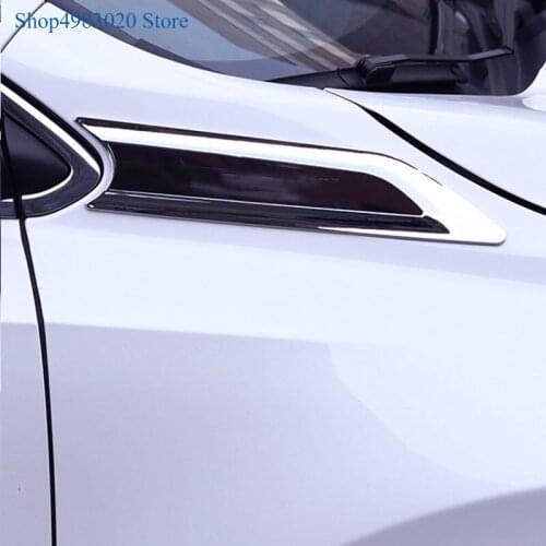 For Car Accessories Styling for Honda CRV CR-V 2017 Abs Chrome Fender Leaf Board Side Standard Decorative Stickers 2Pcs/set