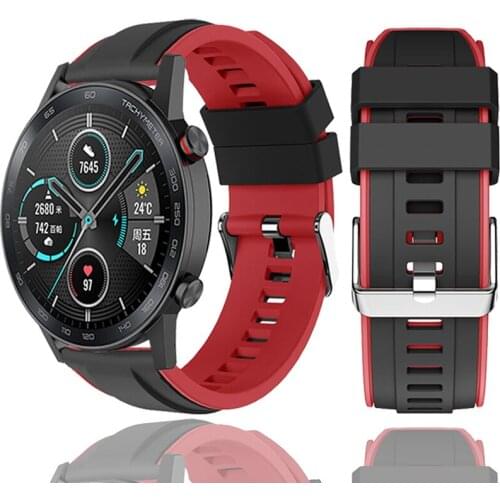 Double Color Silicone Straps For Huawei Honor Magic/Magic 2 46mm /GT/GT 2 46mm/Dream Smart Watch Band Sport Bracelet Accessories