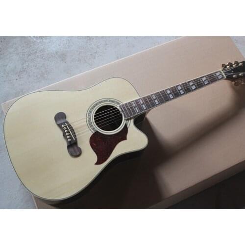 Cutaway songwriter studio deluxe acoustic guitar single cut GB songwriter electric acoustic guitar free shipping