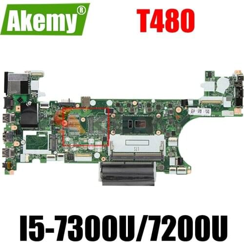 ET480 NM-B501 For Lenovo Thinkpad T480 laptop motherboard with CPU i5 7300U 7200U tested 100% work FRU 01YR326 01YT261 01YR322