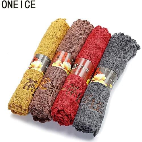 Cotton Table Napkins Cotton Kitchen Waffle Pattern Tea Towel Absorbent Dish Cleaning Towels Cocktail Napkin For Weddings