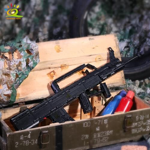 HUIQIBAO TOYS 787Pcs QBZ 95 Automatic Rifle Weapon Gun Model Building Blocks set Creative Bricks City DIY Toys For Children boy