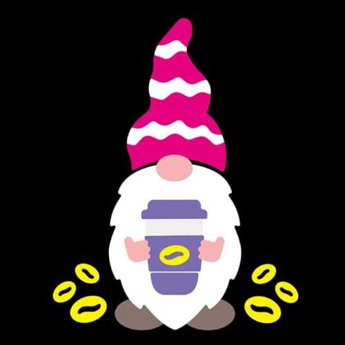 Coffee Gnome Metal Cutting Dies Stencil DIY Scrapbook Album Paper Card Template