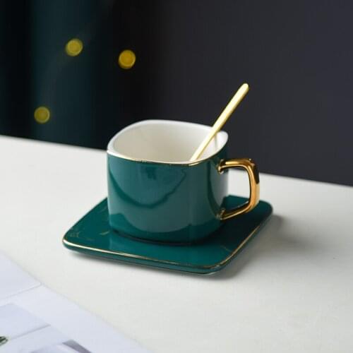 Creative Modern Tea Cup Saucers Ceramic Coffee Mug Cute Water Coffee Cup Travel Reusable Small With Infuser Taza Ceramica Cups