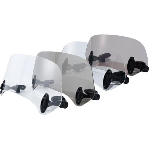 Motorcycle Adjustable Windshields Extension Windscreen Spoiler Wind Deflector Protection For Honda Suzuki Yamaha BMW Universal