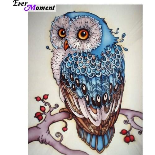 New Arrival 3D Square Diamond Painting Cross Stitch Kit DIY Diamond Embroidery Rhinestone Needlework Wall Stickers owl ASF034