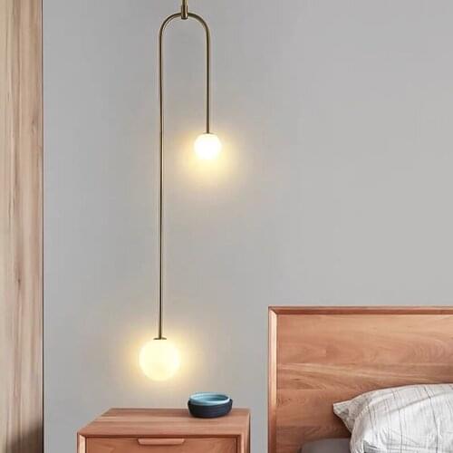 Nordic Pendant Lights Art Deco designer lamp Hanging Bubble lights Indoor home Bedroom bedside dropped lights