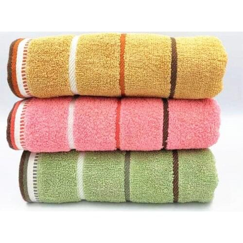 100% Cotton soft absorbent adult household towel Travel Gym Sports Camping Swimming Pool quick drying towel 34x75cm