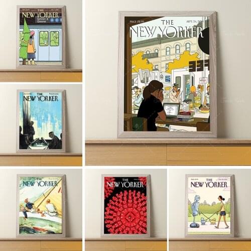 The New Yorker 1960 January 16 Magazine Cover Print Poster Wall Art Picture Canvas Painting For Living Room Home Decor