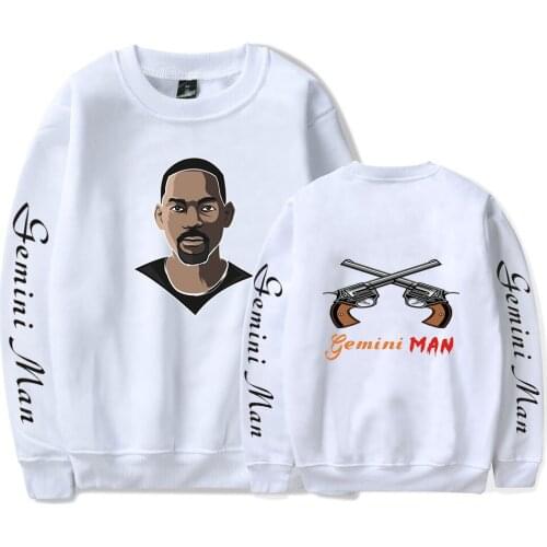 Gemini killer Korean SeriesLettered Stereo Printed Crew Neck Thin Men And Women Couples Pullover Hoodie harajuku