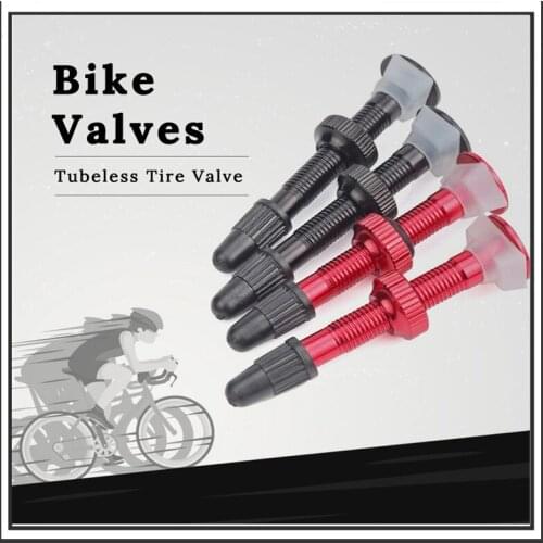 1 pcs 40mm/60mm MTB Road Bicycle Extender Valves Ultra-light Aluminum With Tubeless Valve Core For Bicycle Accessories Bolany