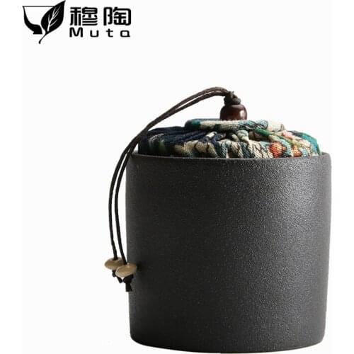 Japanese style sealed Tea Storage Jar Ceramic storage tank Light luxury Multipurpose kitchen storage tank