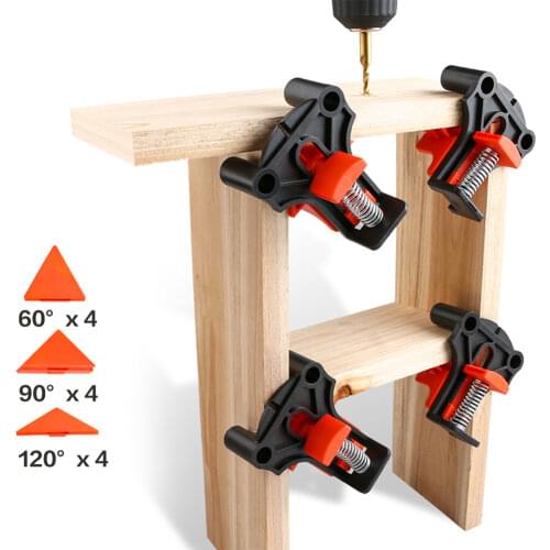 4pcs 90 Degree Right Angle Clamp Fixing Clips Picture Frame Corner Clamp Woodworking Hand Tool furniture repaire reinforcement