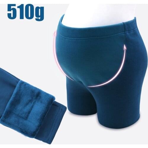 Winter Thick Maternity Leggings For Pregnant Women Lovely Show Thin Leggings Pants with pile fabric 510g warmly pant