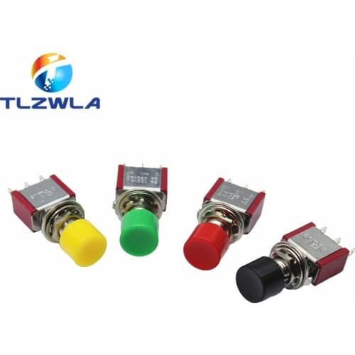 1Pcs 3Pin C-NO-NC 6mm Mini Momentary Automatic return Push Button Switch ON-(ON) 2A 250VAC/5A 120VAC Toggle Switches