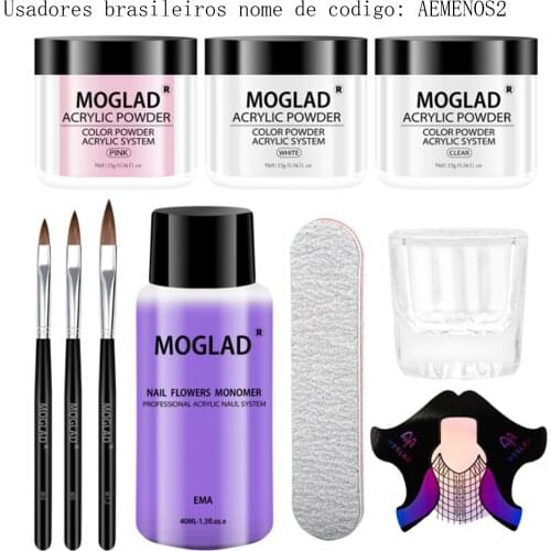 10 PCS Acrylic Powder Set Acrylic Liquid Nail Pen Glass Cup Nail Extenison Nail Carving Tools for Acrylic Nail Extension Carving