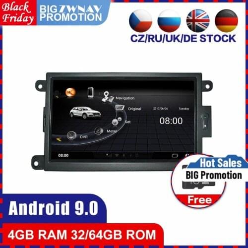 Touch screen Android 9.0 Car multimedia Player GPS Audio Navi for Audi A4 B8 A5 Q5 2009-2015 car radio stereo head unit free map
