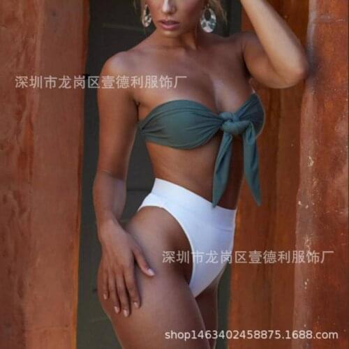 Strapless Bathing Suit Women Micro Bikini Beach Wear Two Piece Set Swimming Suit for Women Push Up Swimwear Swimsuit Tube Top